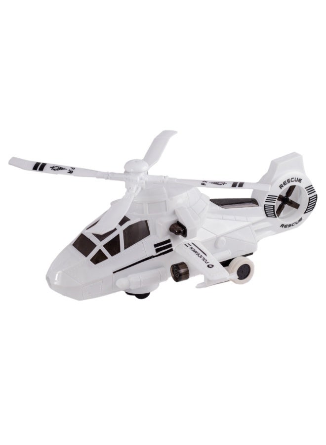 Battery-Operated Police Helicopter Toy for Kids | Musical Light-Up Copter with Obstacle Avoidance, 360° Rotation  LED Effects | Bump  Go Action Aircraft Toy for Boys  Girls Ages 3+ - Image 1